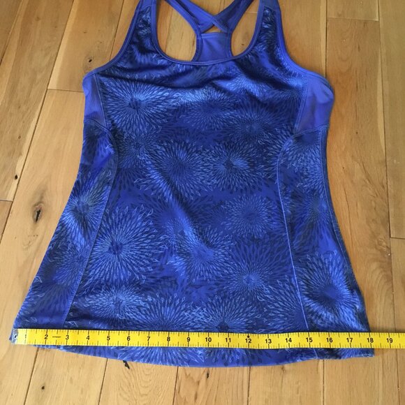 Athletic Works Blue Diamond Burst Racerback Tank Top - Picture 4 of 7